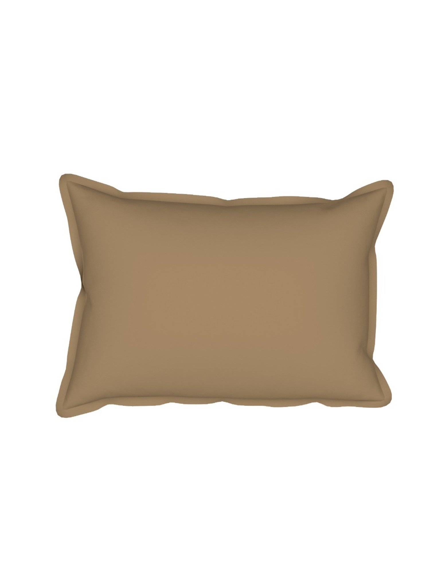 SEJ by Nisha Gupta Solid Brown 300 TC Cotton King Bed Sheet with 2 Pillow Covers