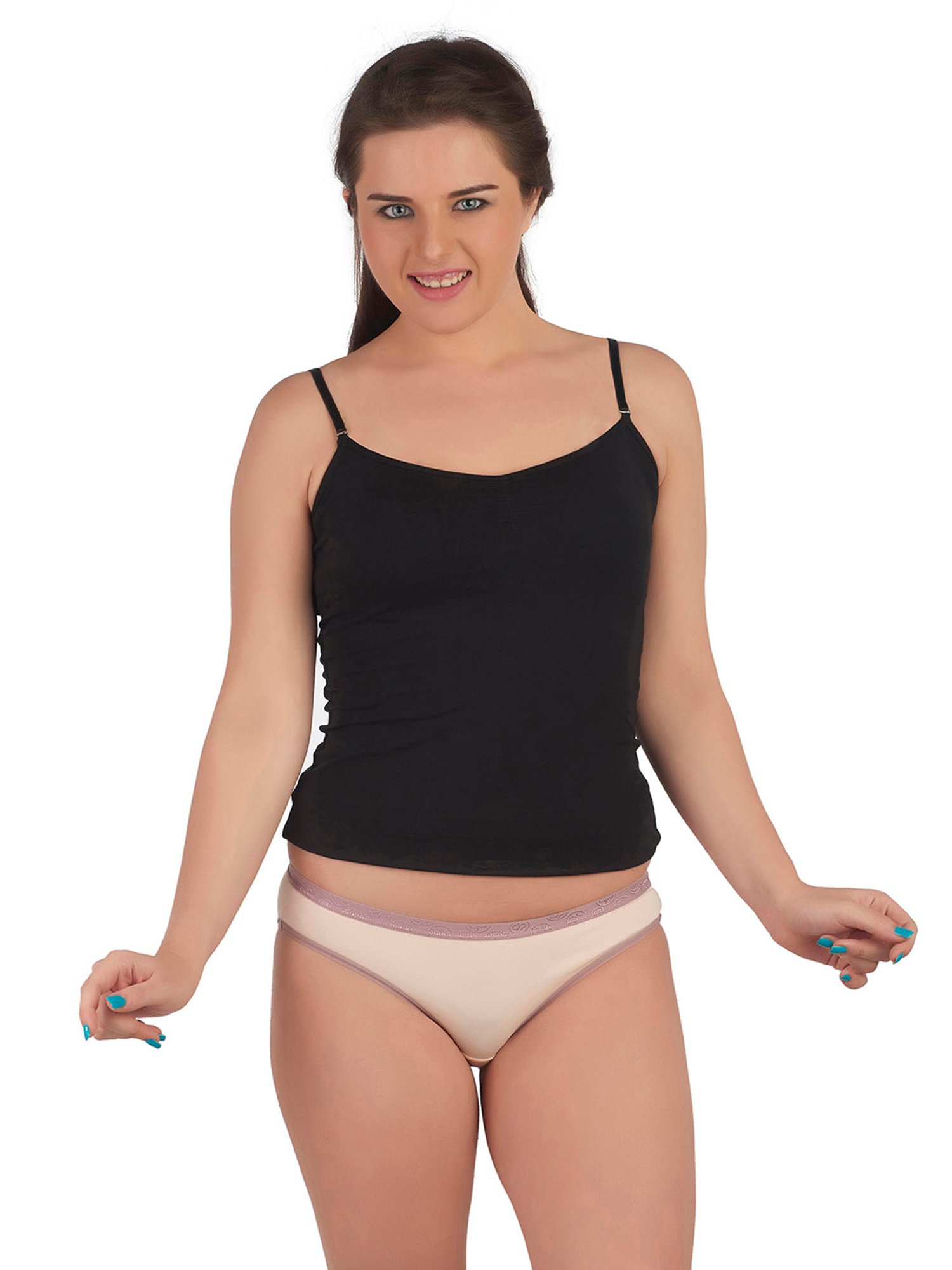 Soie Multicolor Cotton Camisole (Pack Of 3)