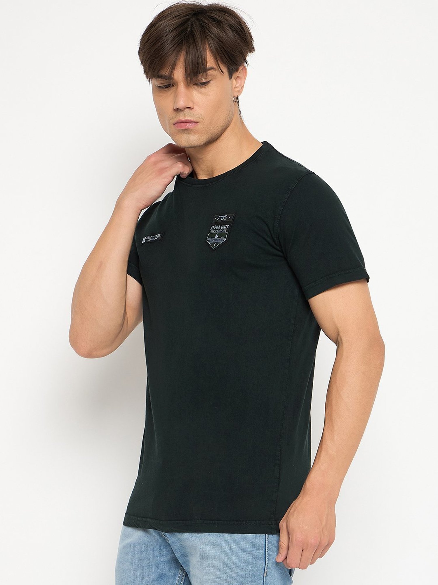 Duke Dark Green Slim Fit T-Shirt