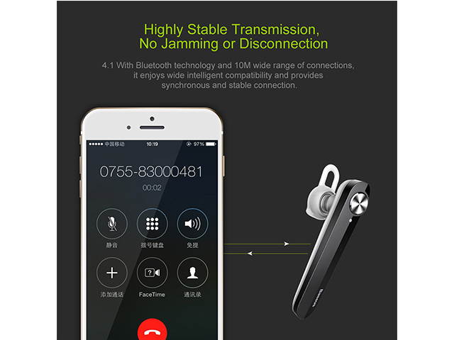 AutofeelSunriseoffice Wireless Bluetooth Earphone Mini Business Portable 3D Bass Stereo Earphones With Microphone For Xiaomi iPhone Driving