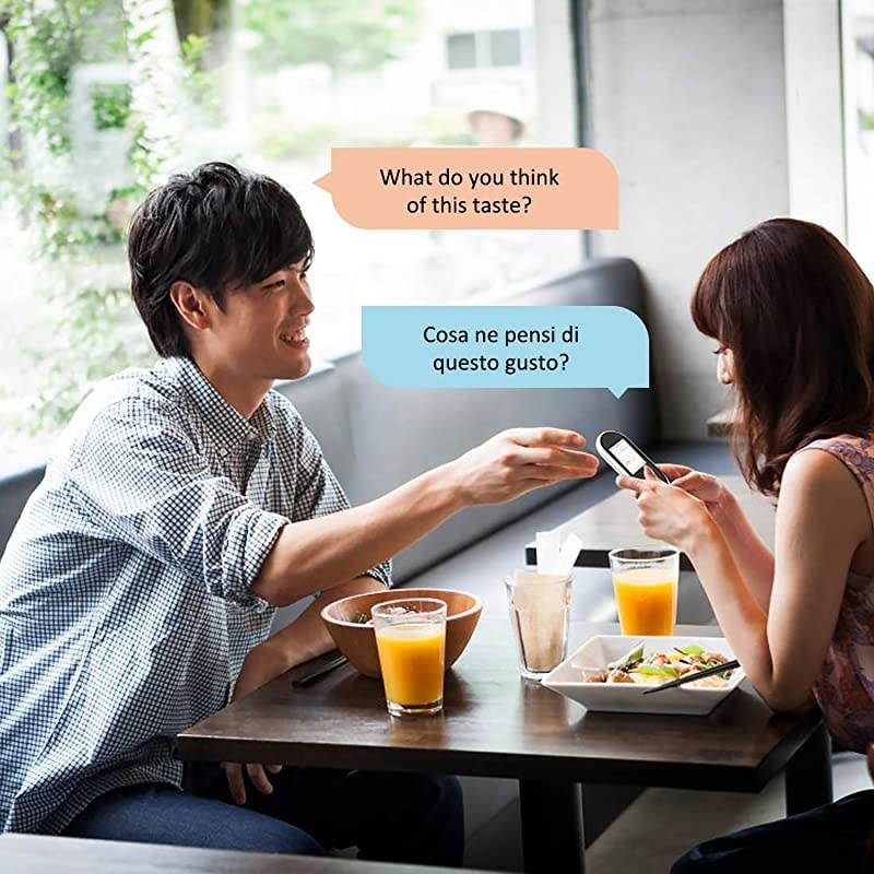 Language Translator Device Two Way Instant Voice Translator Support 106 Languageswith Camera Translation for Travelling Abroad Learning Shopping Business Chat Shopping White