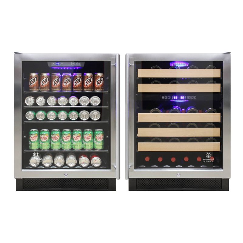 Vinotemp International Connoisseur Series 46 Dual Zone Wine Cooler