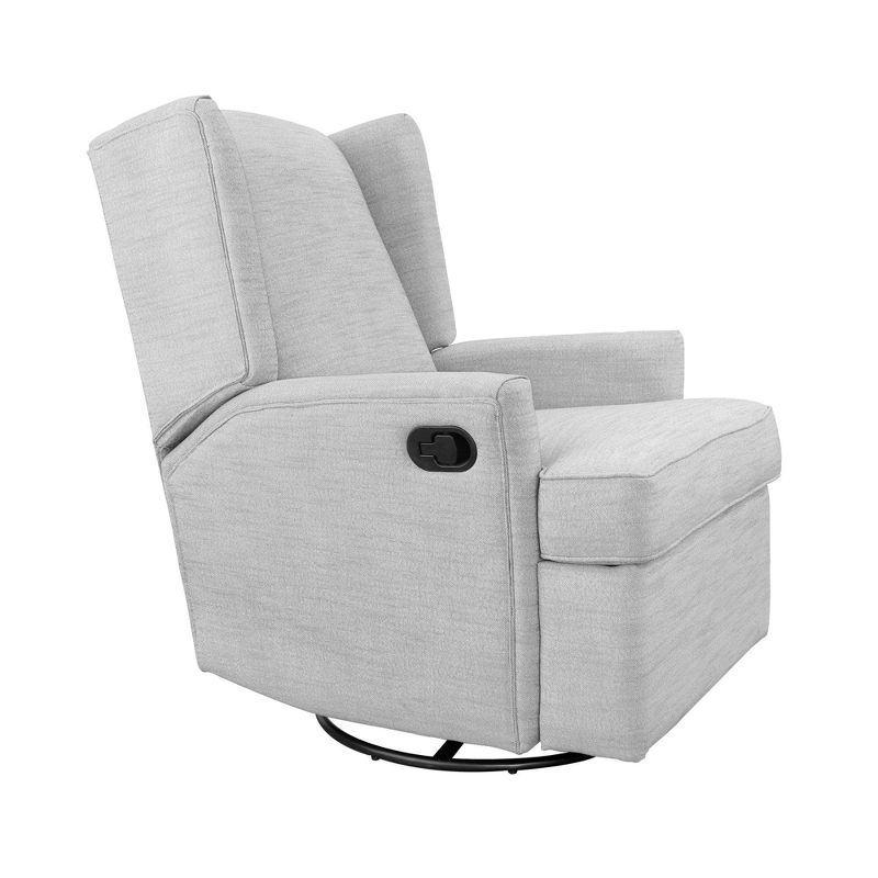 Karla Dubois Hemingway Swivel Accent Chair - Gray