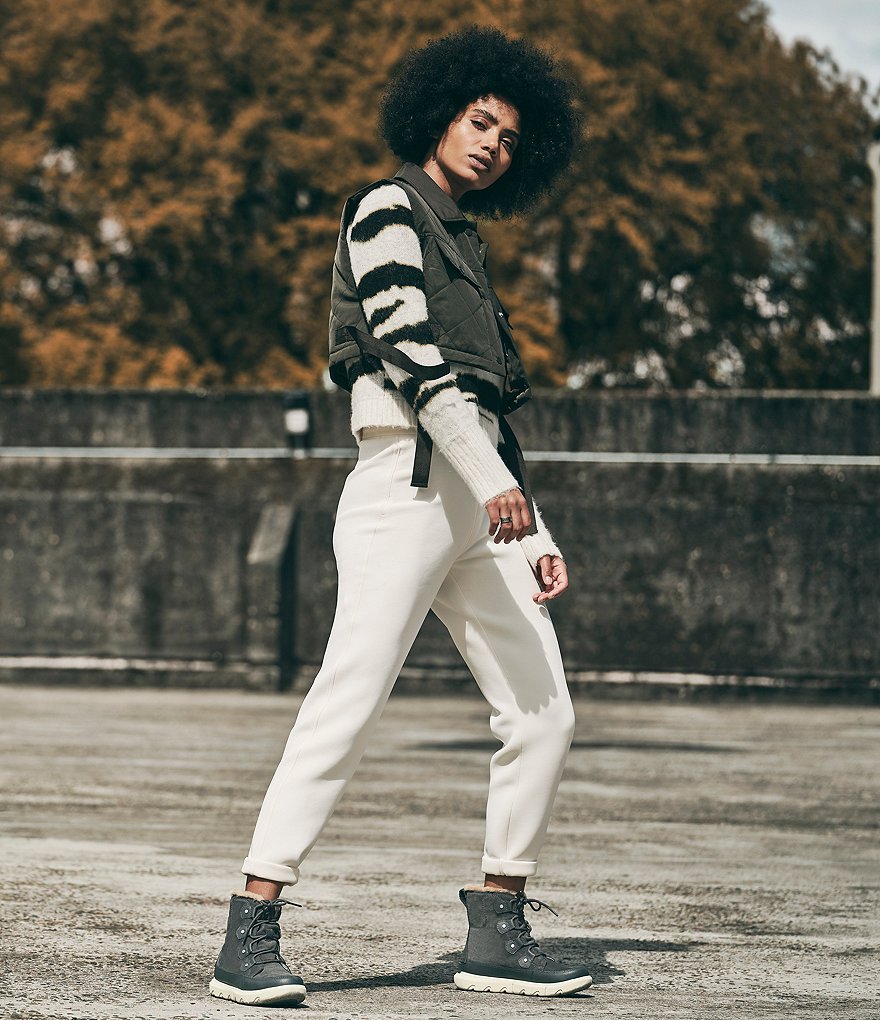 Sorel Explorer II Joan Waterproof Suede Booties