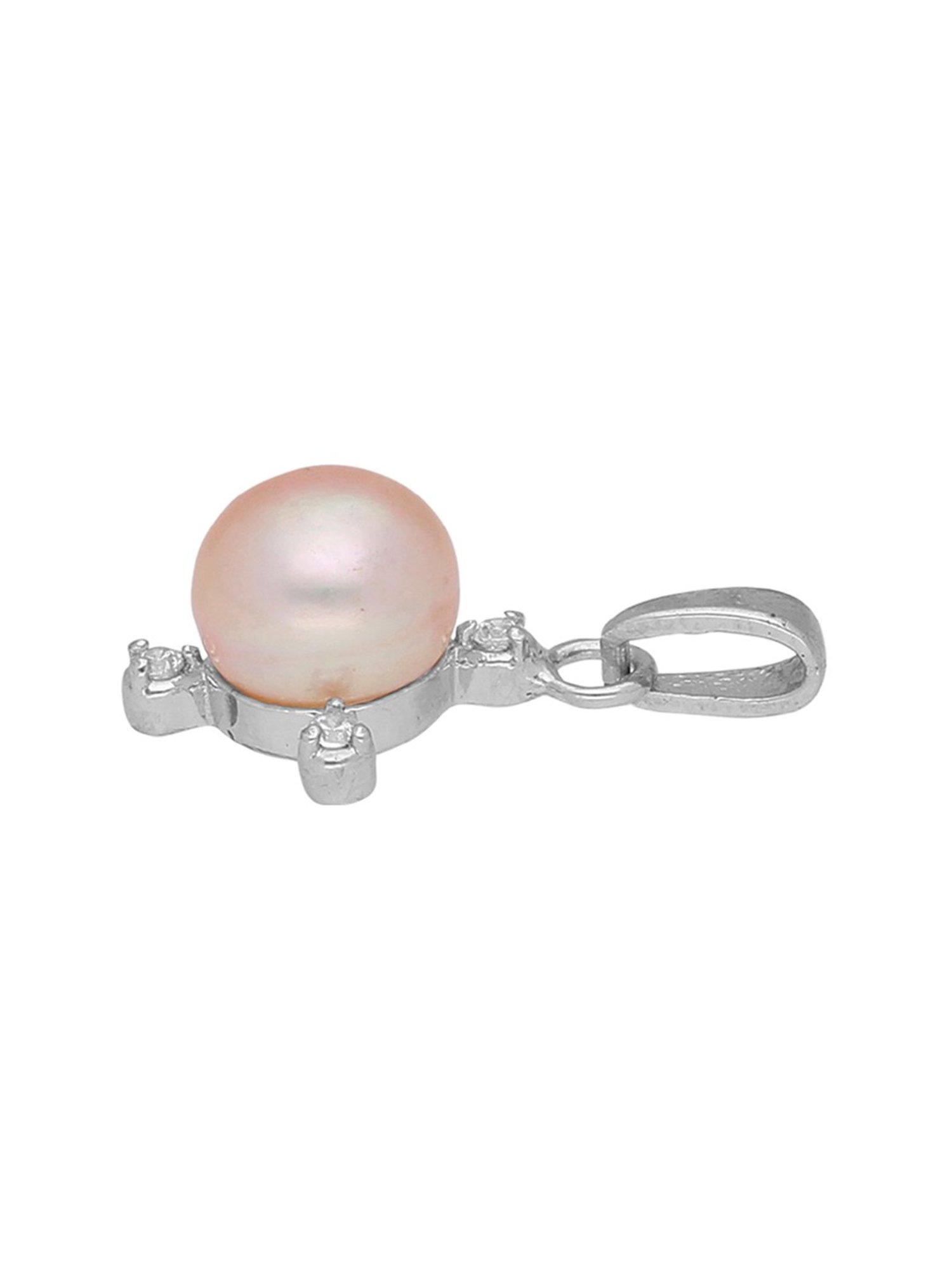 Sri Jagdamba Pearls 92.5 Sterling Silver Pendant without Chain