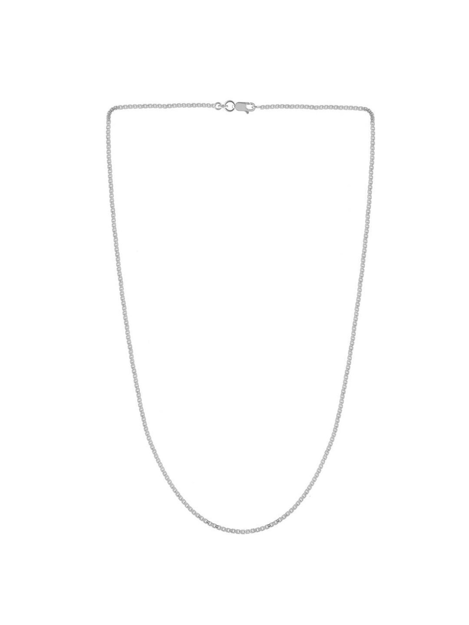 Zavya Sleek and Modern Golden Plated 92.5 Sterling Silver Box Chain
