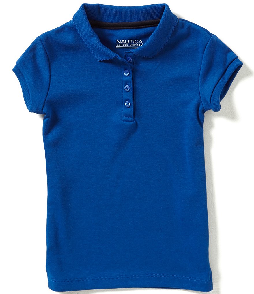 Nautica Little Girls 4-6X Short Sleeve Polo