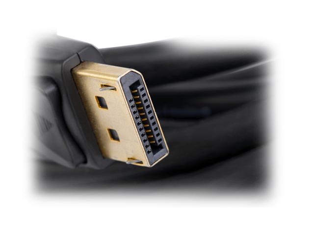 Unirise DP-015F-MM 15ft Black DisplayPort Cable M-M w/ Latches