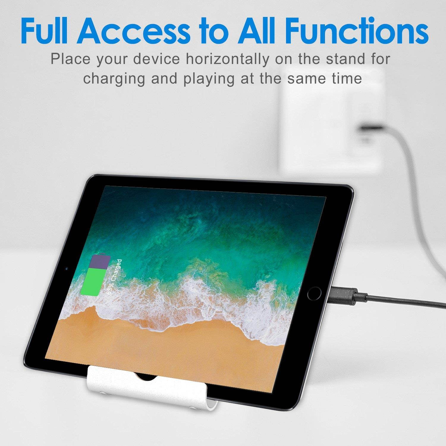 JETech Stand for Tablet and Smartphone, Multi-Angle, Portable, Aluminum