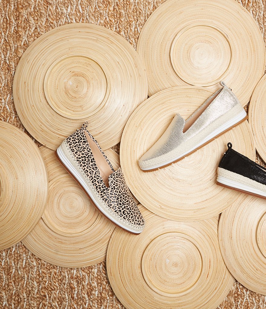 Alex Marie Raanata Leopard Print Espadrille Slip-Ons