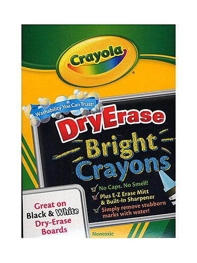 Crayola Washable Dry-Erase Crayons-Bright 8/Pkg