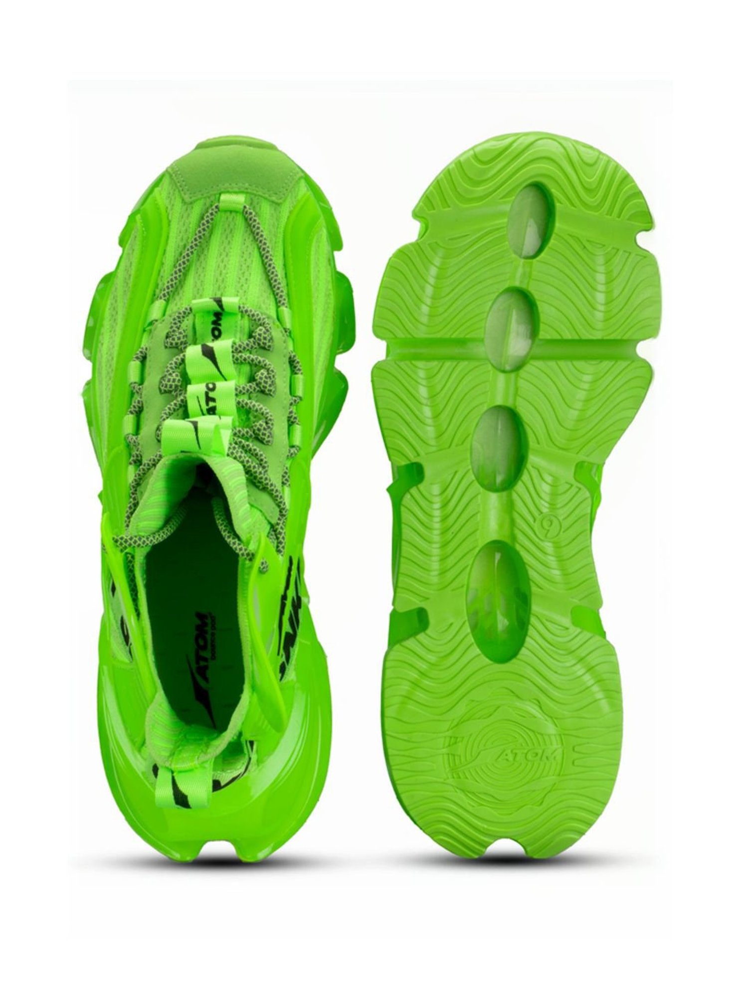 Atom Men's Alpha Predator Green Running Shoes