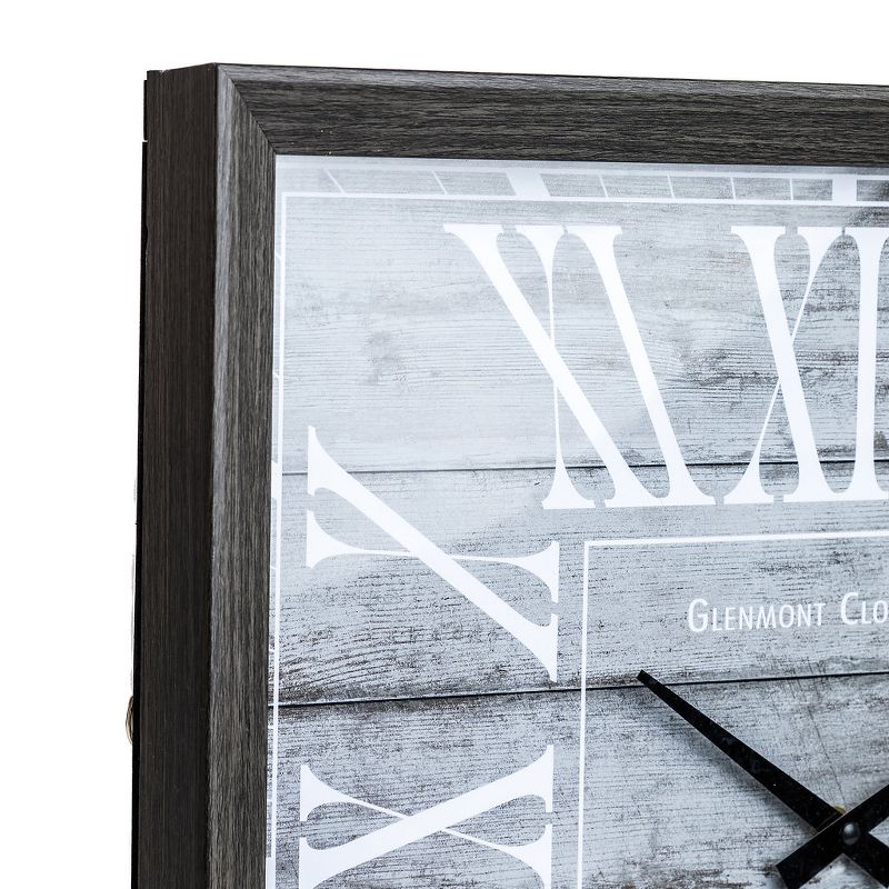 18" Rustic Wall Clock Gray - Patton Wall Decor