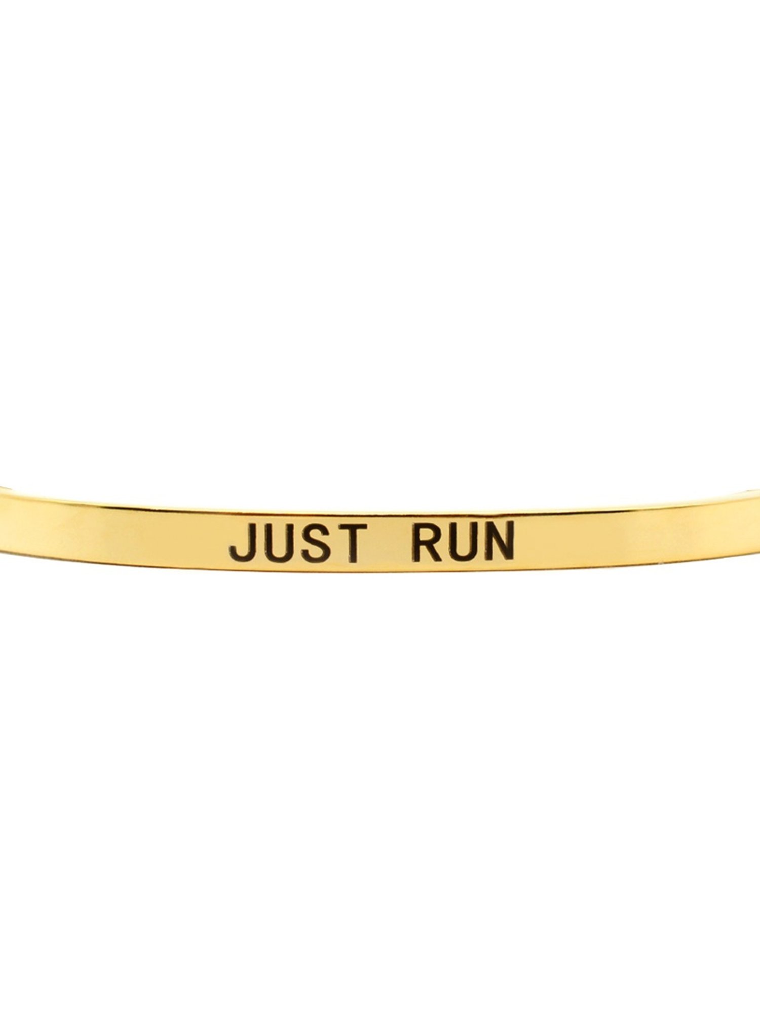Joker & Witch Golden Just Run Mantra Flexible fit Bracelet