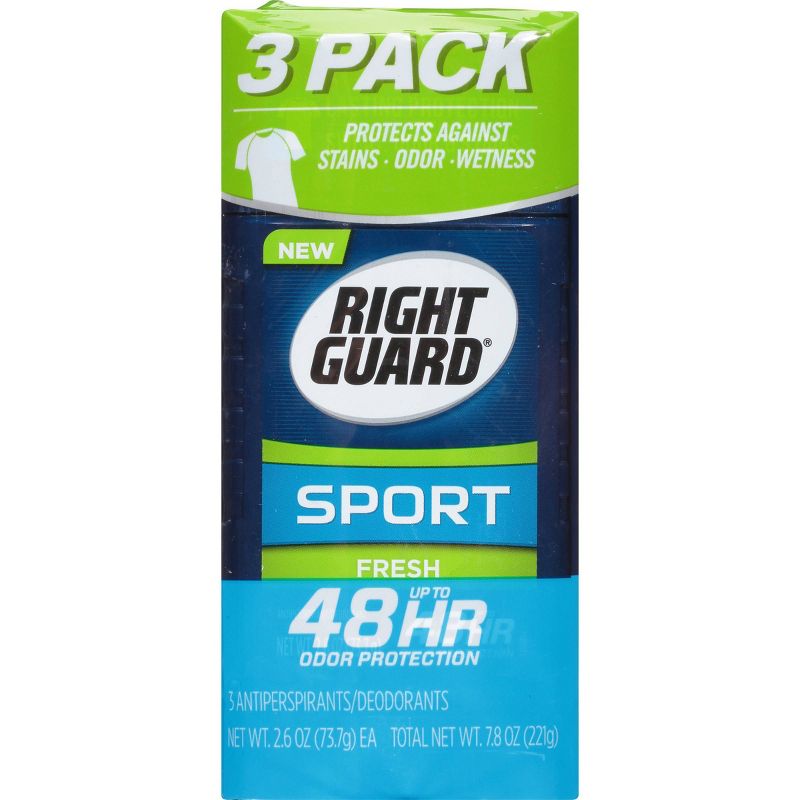 Right Guard Sport Fresh Invisible Solid Stick Antiperspirant & Deodorant  - 2.6oz/3pk