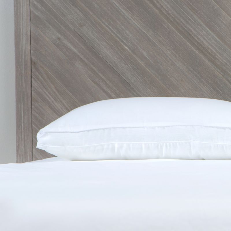 SensorPEDIC Low Profile Hypoallergenic Flat Fiber Filled Jumbo Bed Pillow - 2 Pack