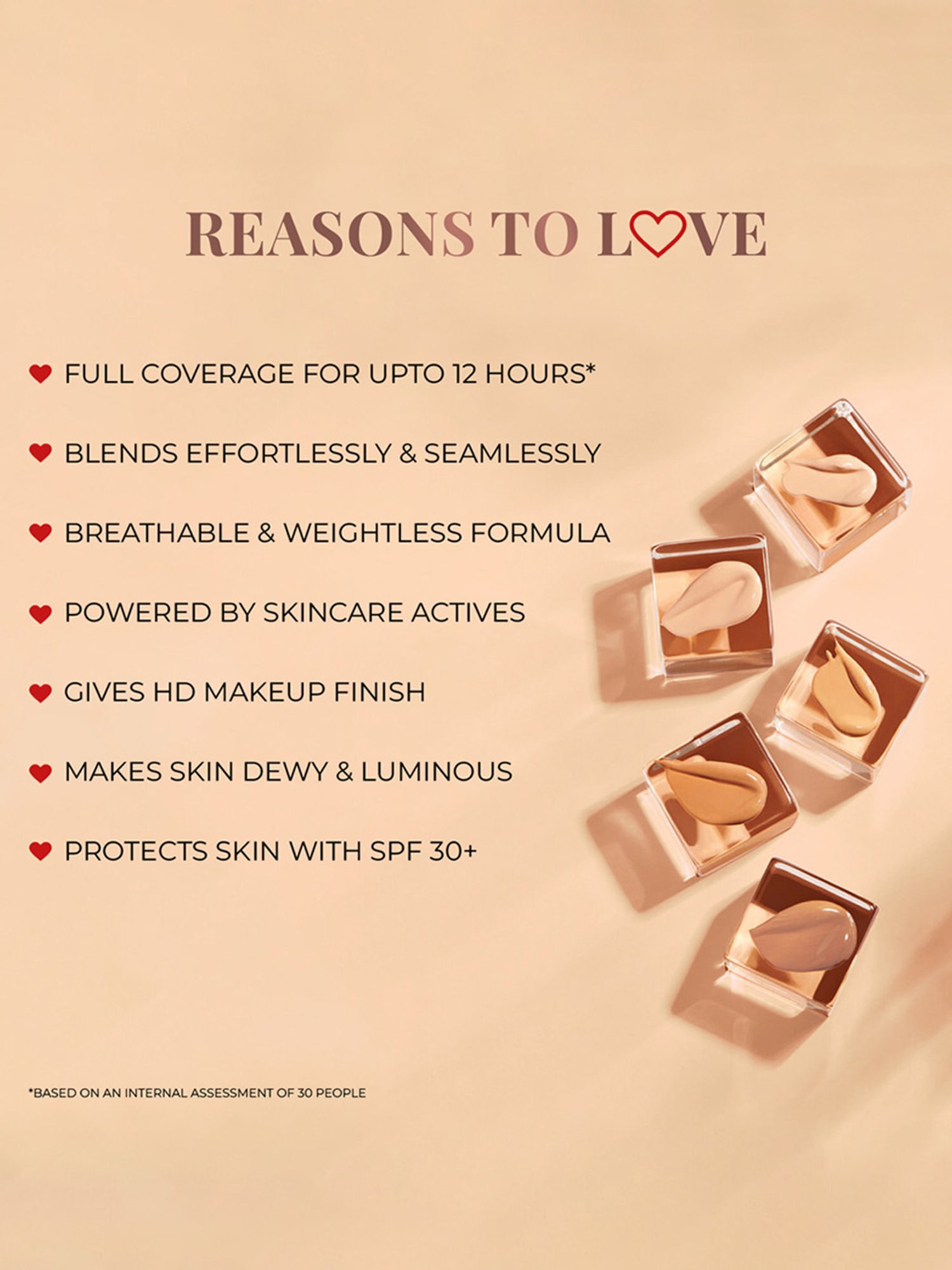 JUST HERBS Serum Foundation SPF 30+ 02-Porcelain - 30 ml