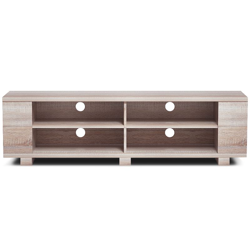 Costway TV Stand Entertainment Media Center Console For TV's up to 60'' w/Storage Shelves