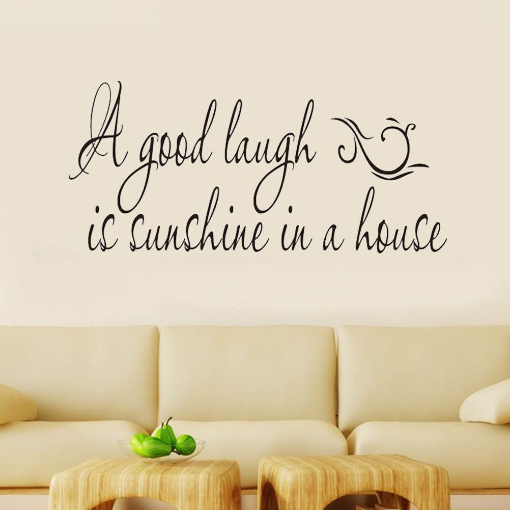 A Good Laugh Is Sunshine In A House Wall Decals Art Design Letters Vinyl Wallpaper Stickers