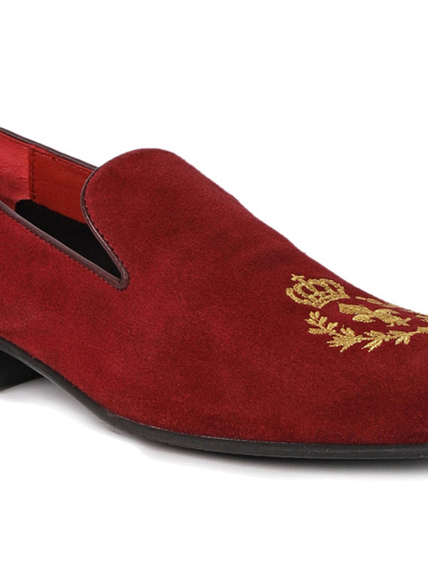 Gabicci Men's Eagle Maroon Loafers