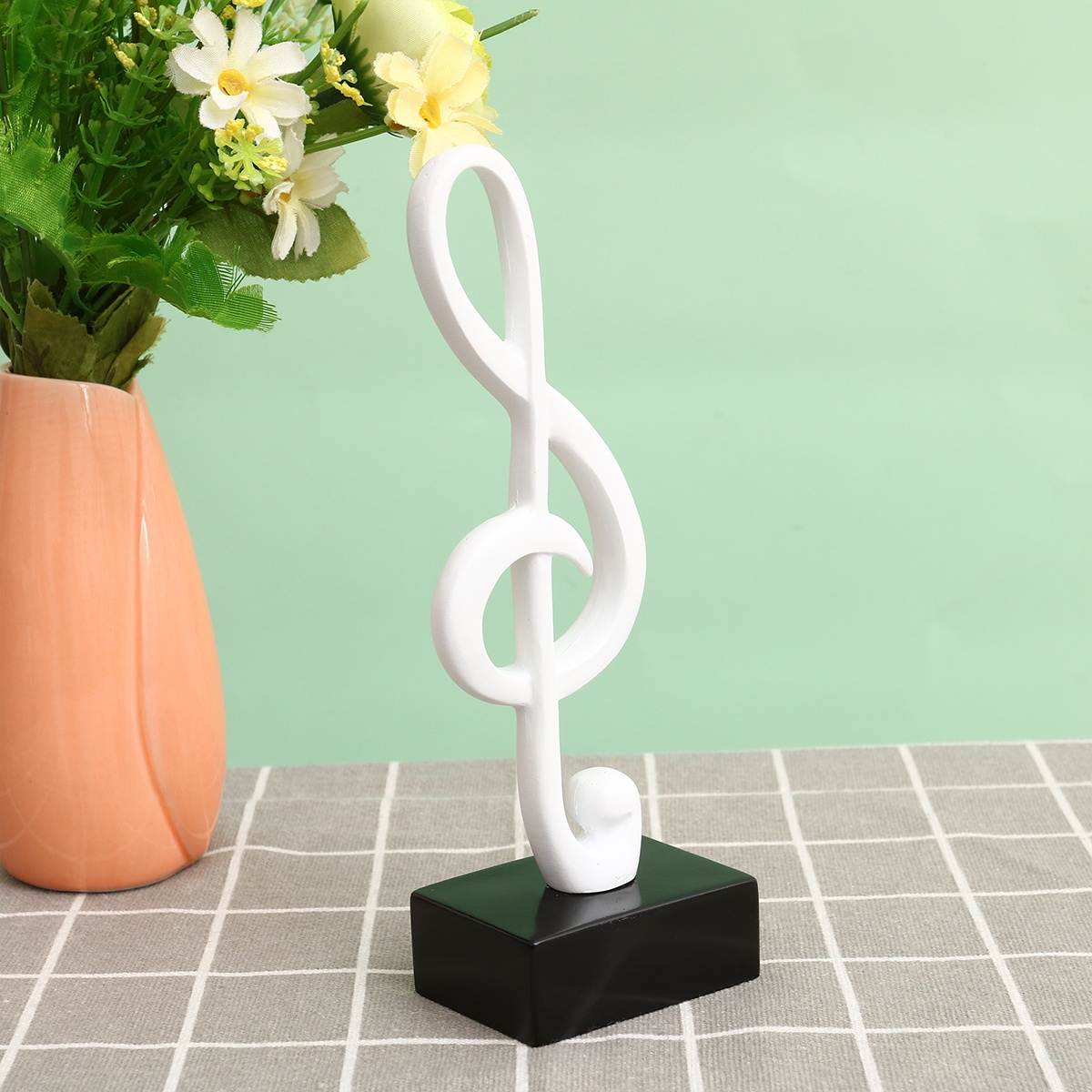 Exquisite Piano Decoration Adornment Creative Simulate Piano Models Pocket Grand Piano Arrangement (White)