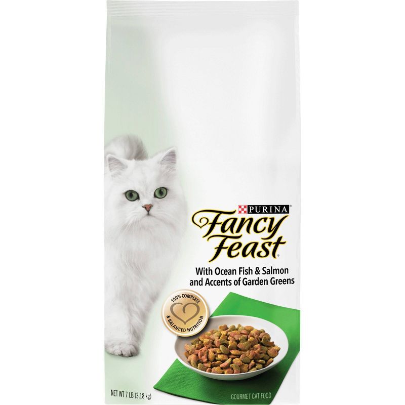 Fancy Feast Gourmet Ocean Fish and Salmon Dry Cat Food - 7lbs