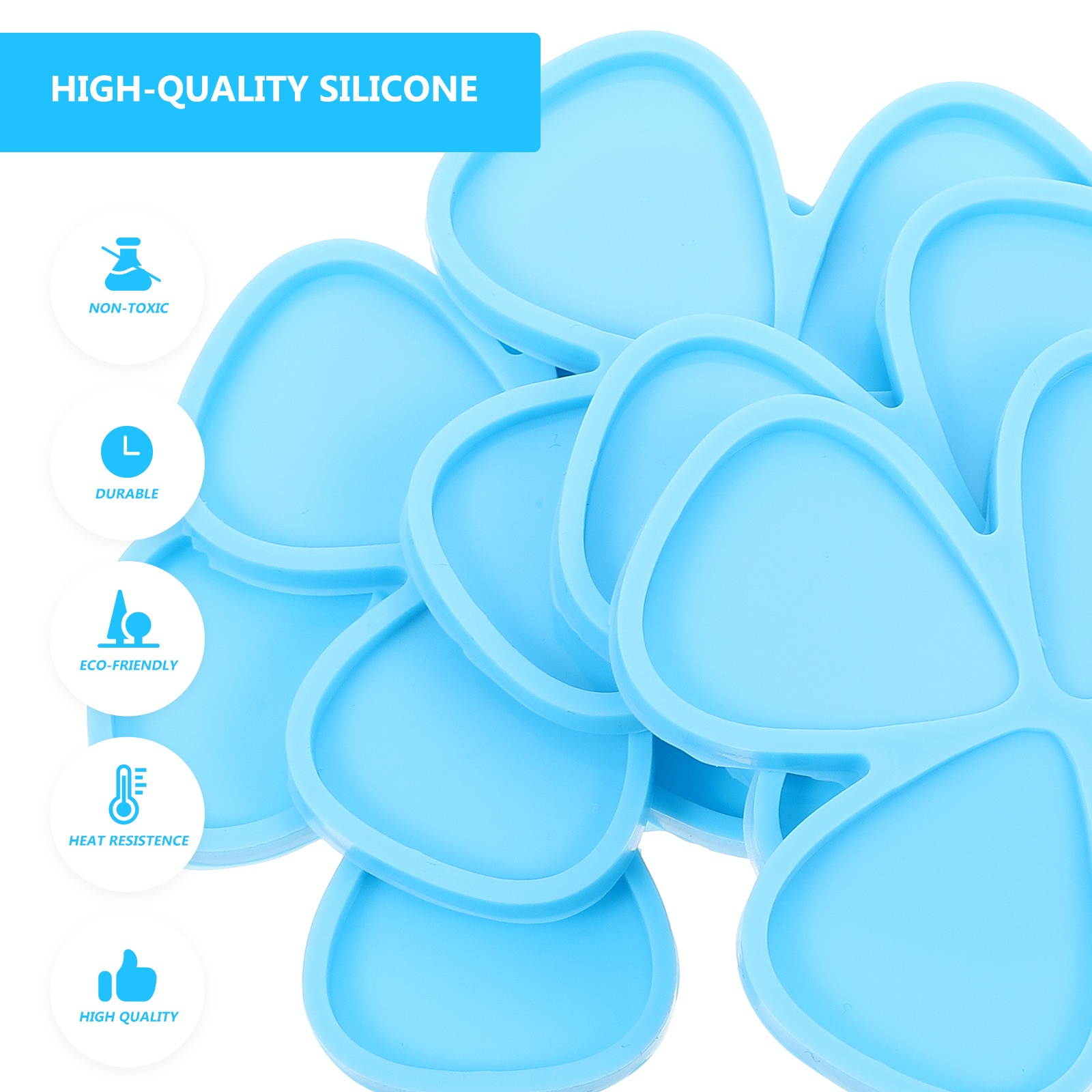 5pcs Practical Silicone Multifunctional Epoxy Resin Mold Picks Craft Mold DIY Handmade Craft