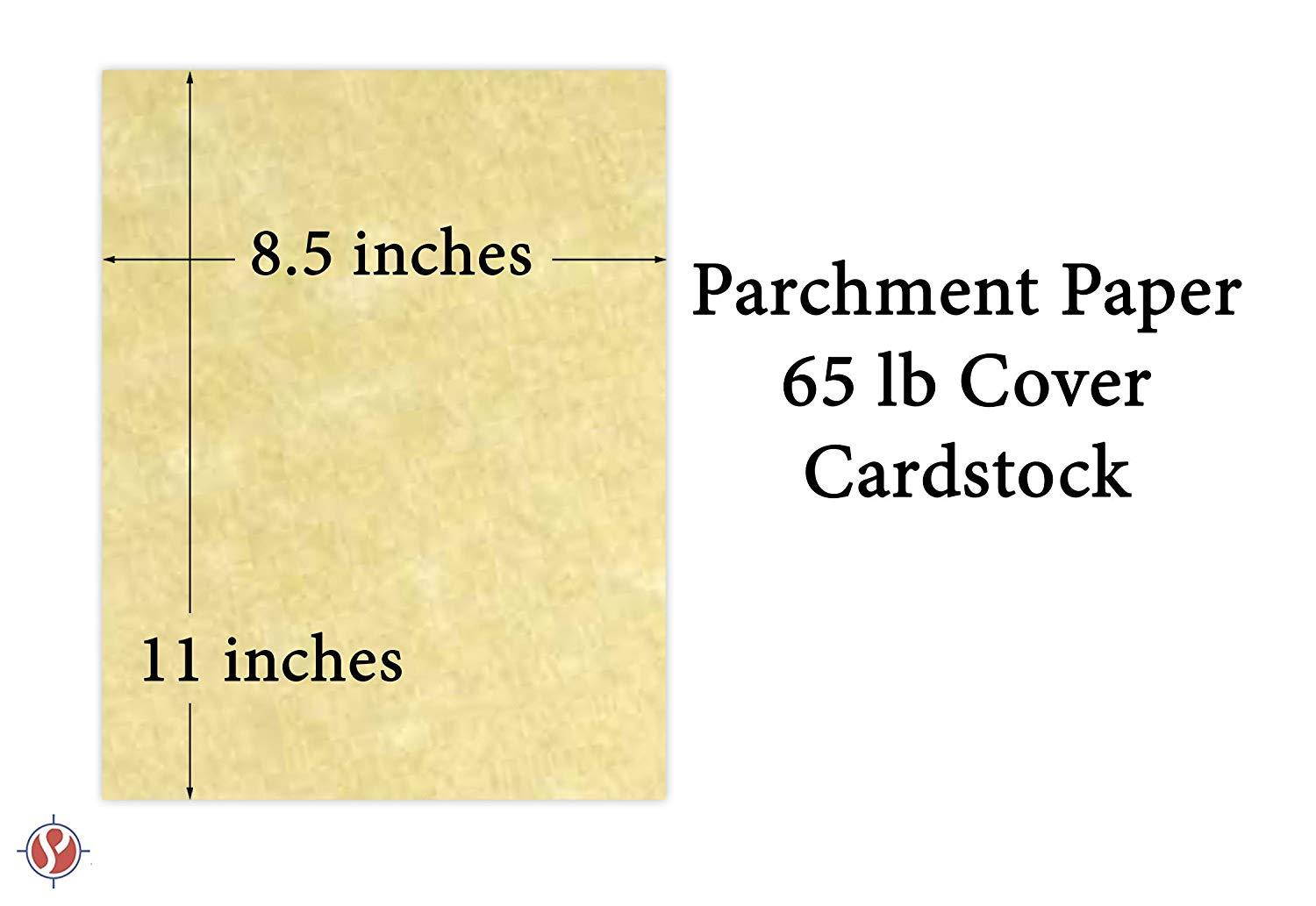 Astroparche Card Stock - Ancient Gold Parchment 65lb Cover Stock - Size 8.5 X 11 - 50 Per Pack.