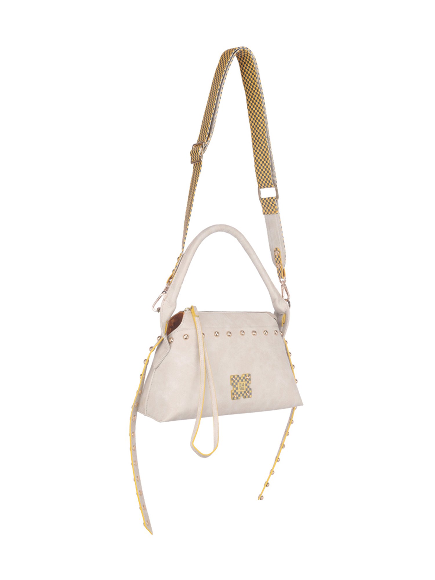 Eume Rose Off white Leather Cross Body Bag
