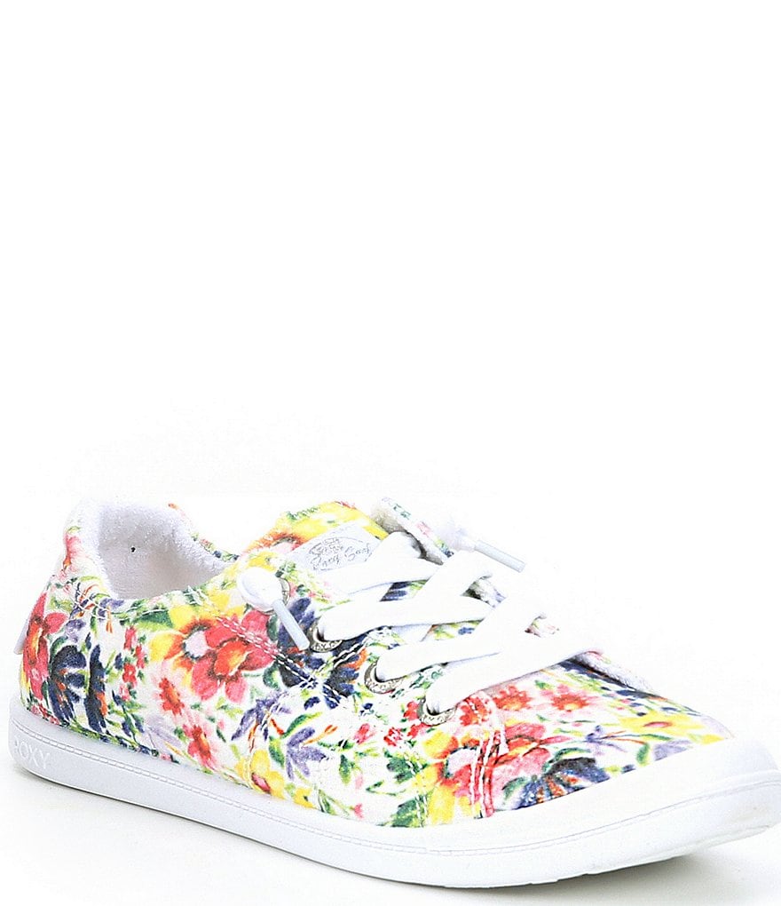 Roxy Bayshore III Canvas Floral Slip-On Sneakers