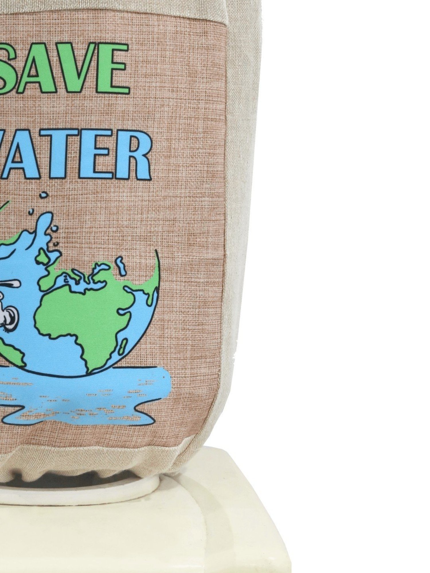 Swayam Printed Beige & Light brown Cotton Water Bottle Cover for 20 Liter Jar