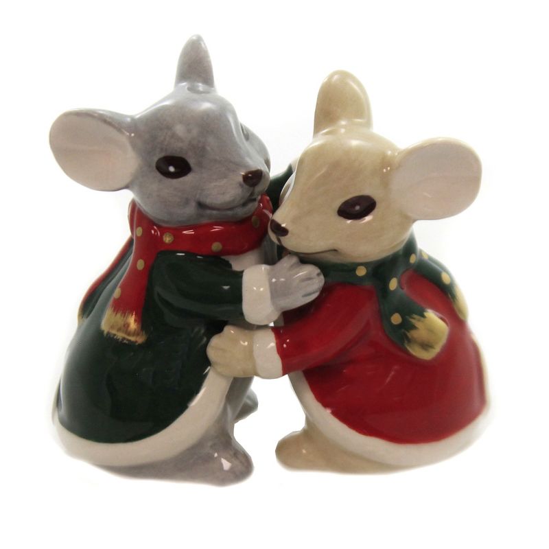 Tabletop 3.25" Christmas Mice Salt &  Pepper Set Two Cosmos Gifts Corp.  -  Salt And Pepper Shaker Sets