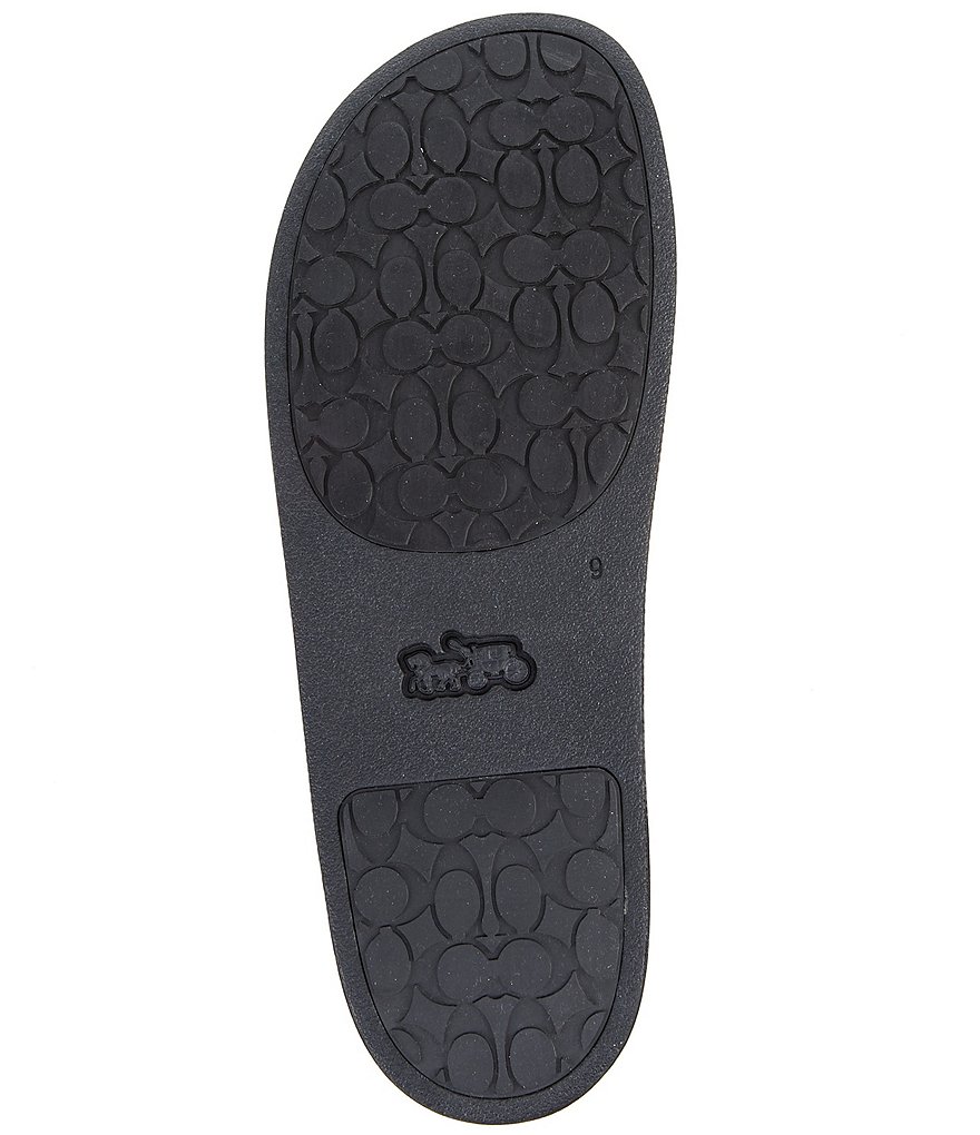 COACH Men's Coach Brand Pool Slides