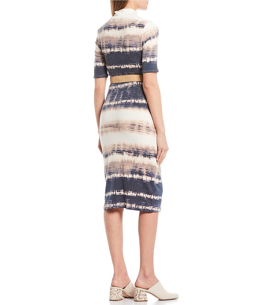 June & Hudson Tie-dye Midi Dress