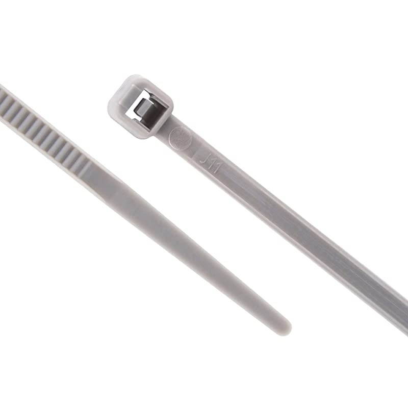 Inch, 18lb Miniature Nylon Zip Tie - Assorted 500 pack (Grey)