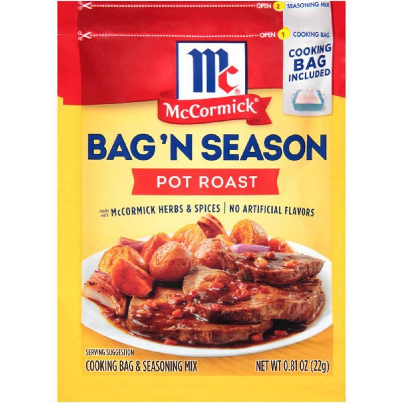 McCormick Bag 'N Season Cooking Bag and Pot Roast Seasoning Mix .81oz