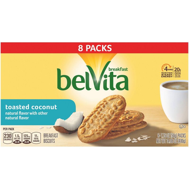 BelVita Toasted Coconut Breakfast Biscuits - 8ct