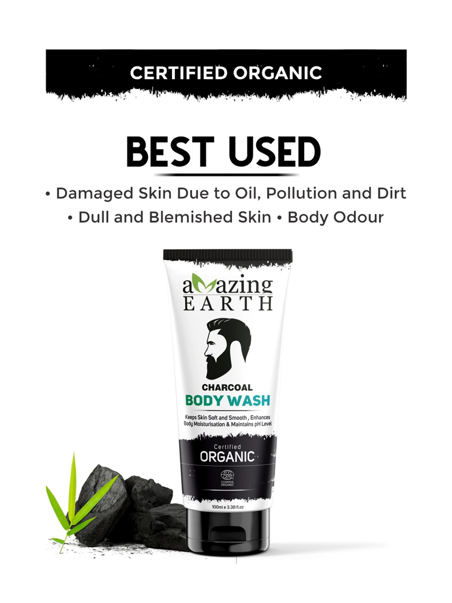 Spruce Shave Club Charcoal Body Wash - 200 gm