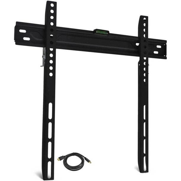 Low-Profile Universal Wall Mount for 19" to 60" Flat-Panel TVs with HDMI Cable