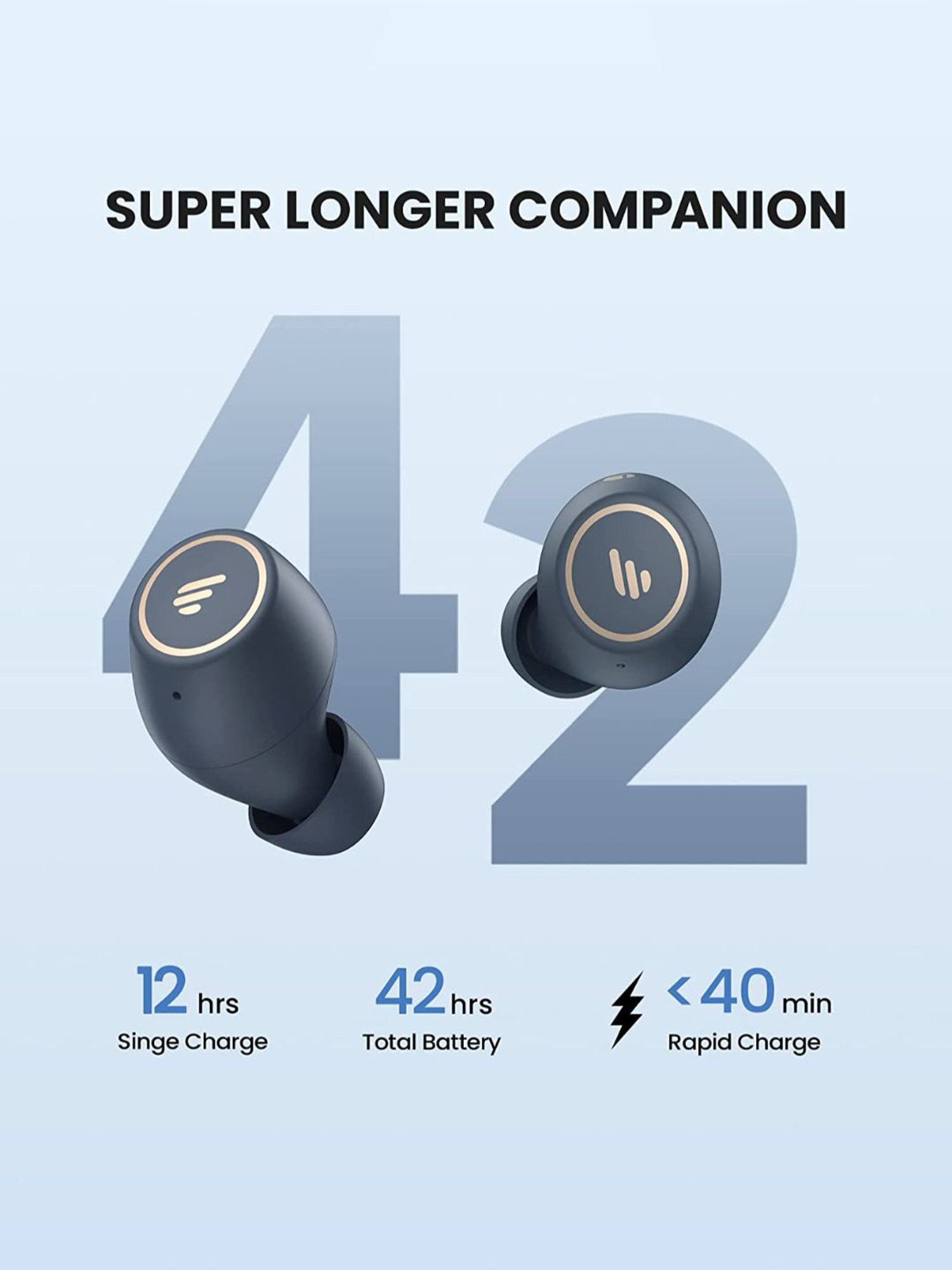 Edifier TWS1 Pro True Wireless Stereo Earbuds (Dark Grey)