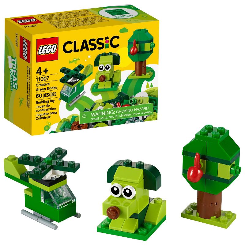 LEGO Classic Creative Green Bricks Kids' Building Toy Starter Set 11007