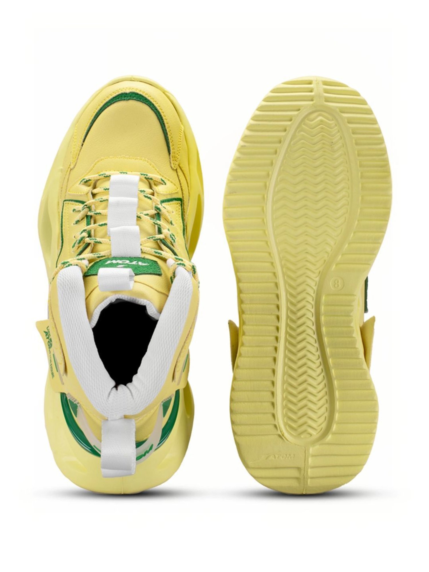 Atom Men's Chroma Kick Yellow Running Shoes