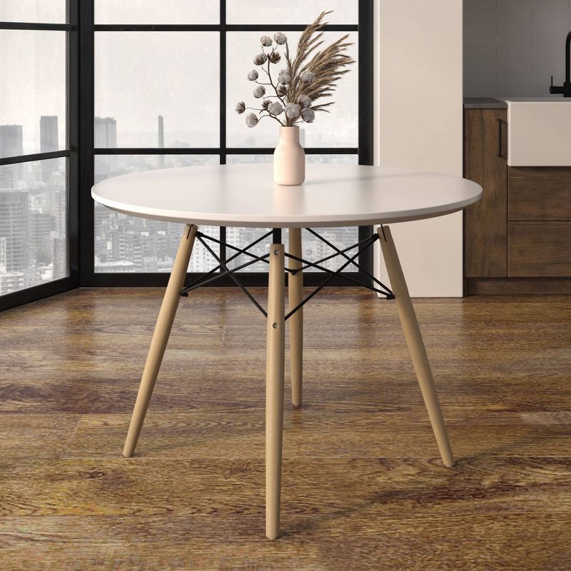 32" Parisian Round Dining Table White - Aeon