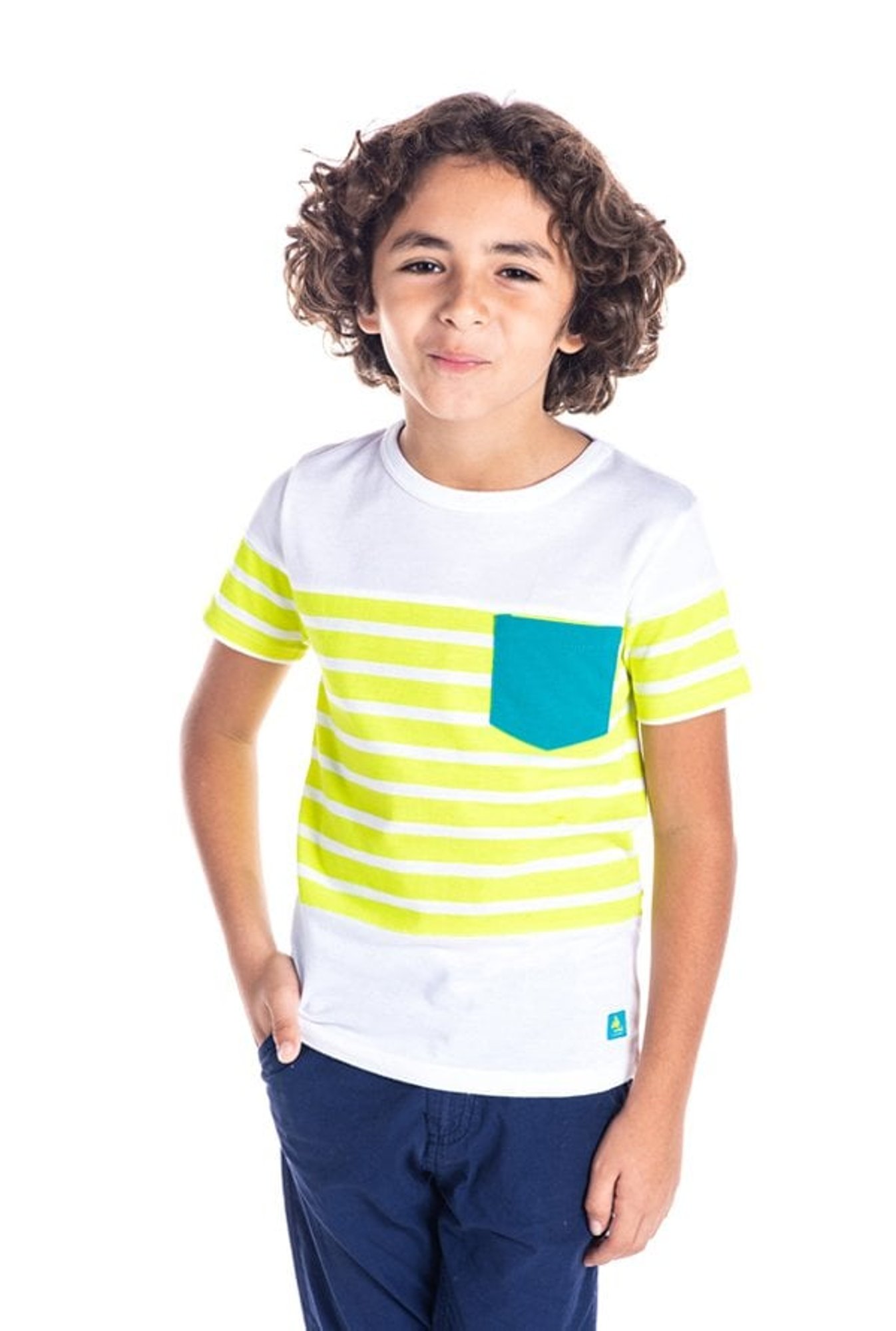 Pantaloons Junior Navy Cotton Printed T-Shirt