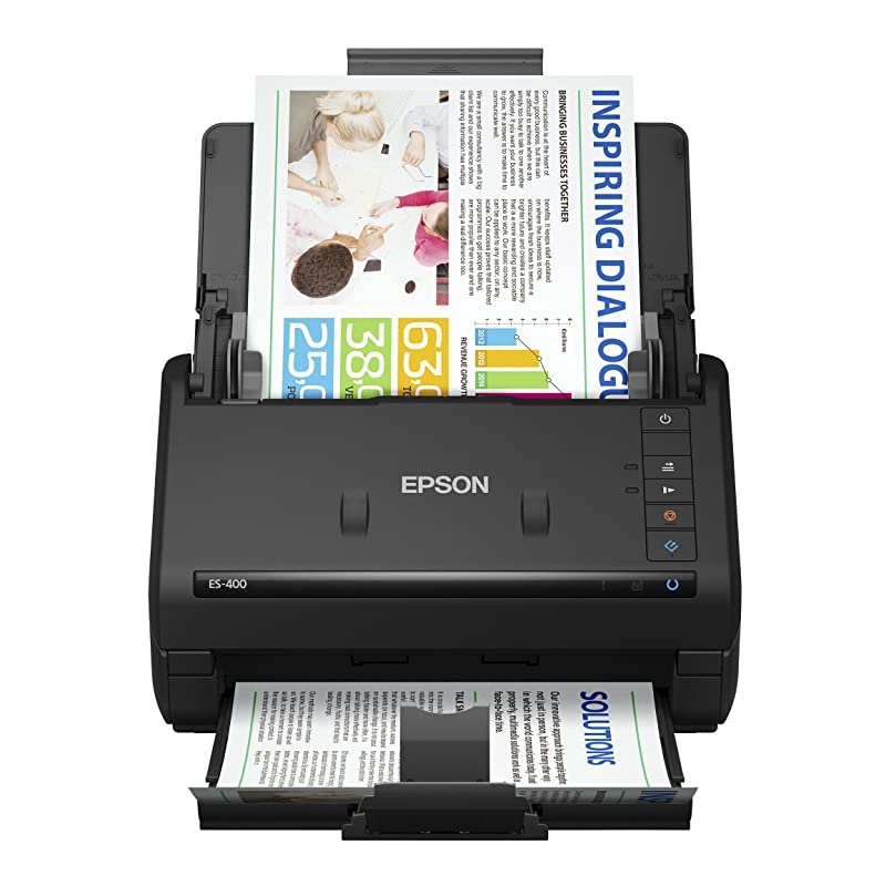 WorkForce ES-400 Color Duplex Document Scanner for PC and Mac, Auto Document Feeder (ADF)