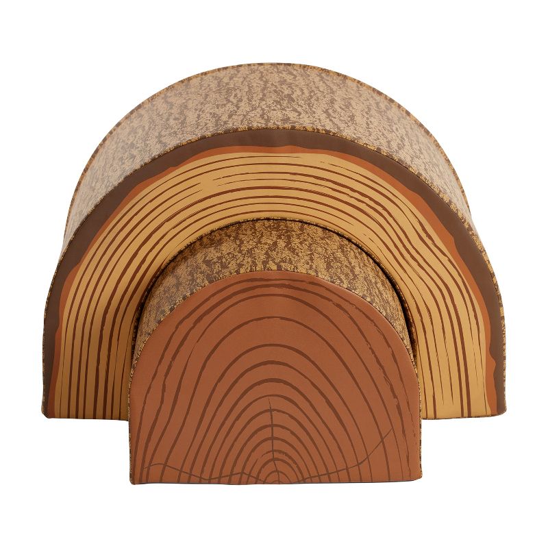 ECR4Kids SoftZone Tree Tunnel and Climber Play Set, Climbing Foam Structure for Kids, 2-Piece