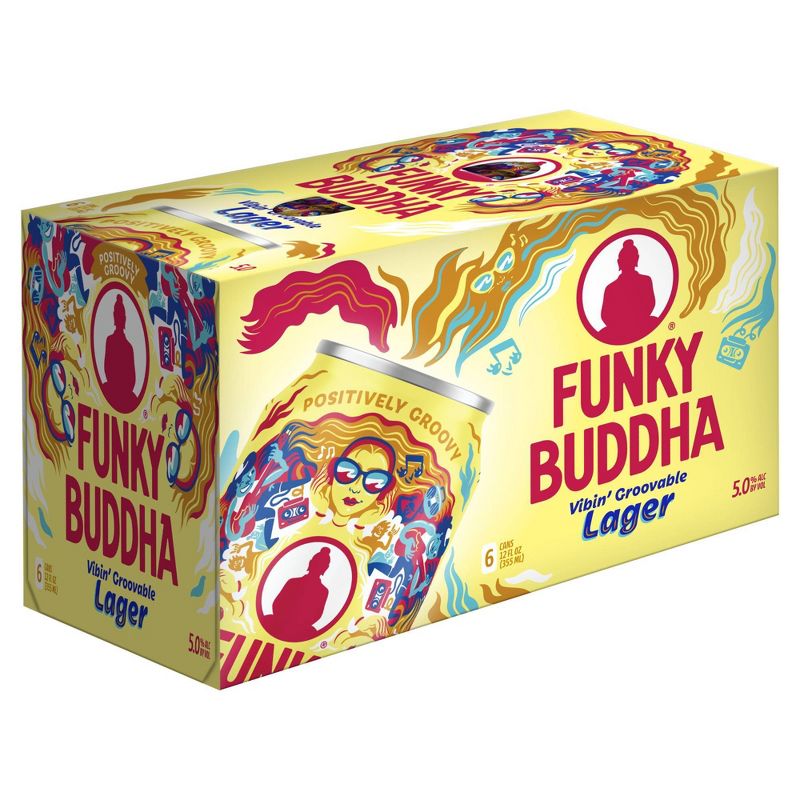 Funky Buddha Vibin' Groovable Lager Beer - 6pk/12 fl oz Cans