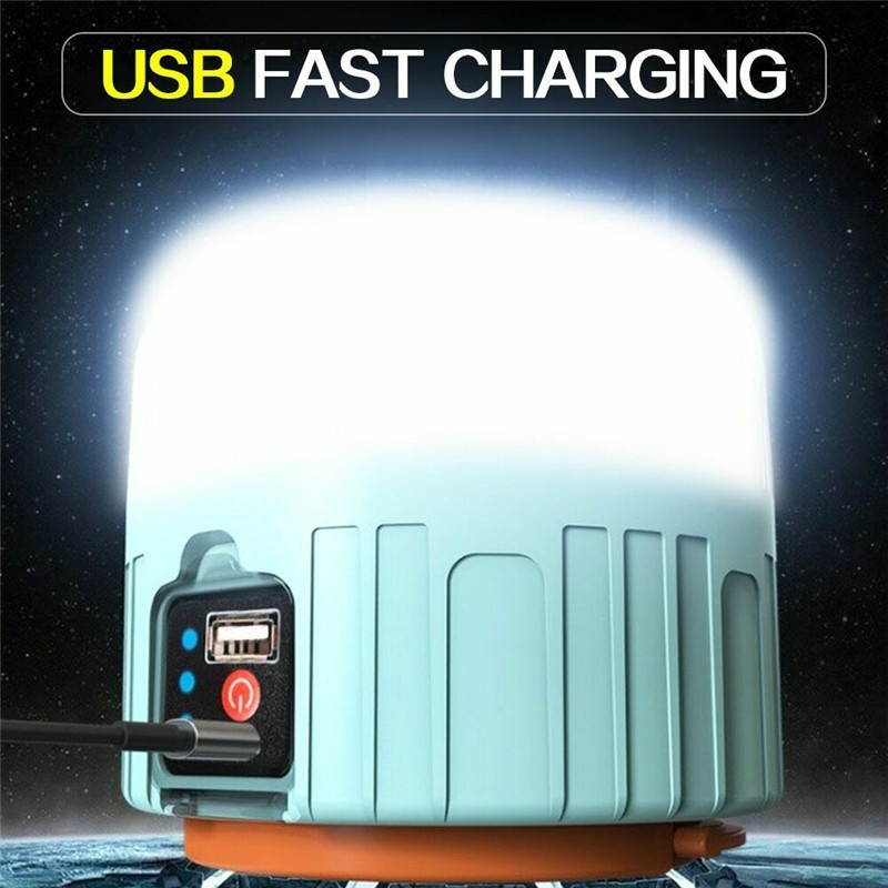 Remote Control Solar LED Camping Lantern USB Rechargeable Light Bulb Tent Light Solar Bulb Light-Digital Display