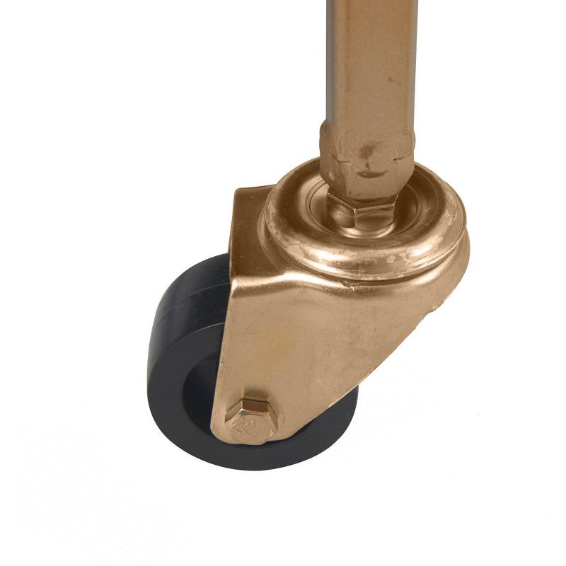 Flash Furniture Castleberry Rustic Wood Grain and Iron Kitchen Serving and Bar Cart