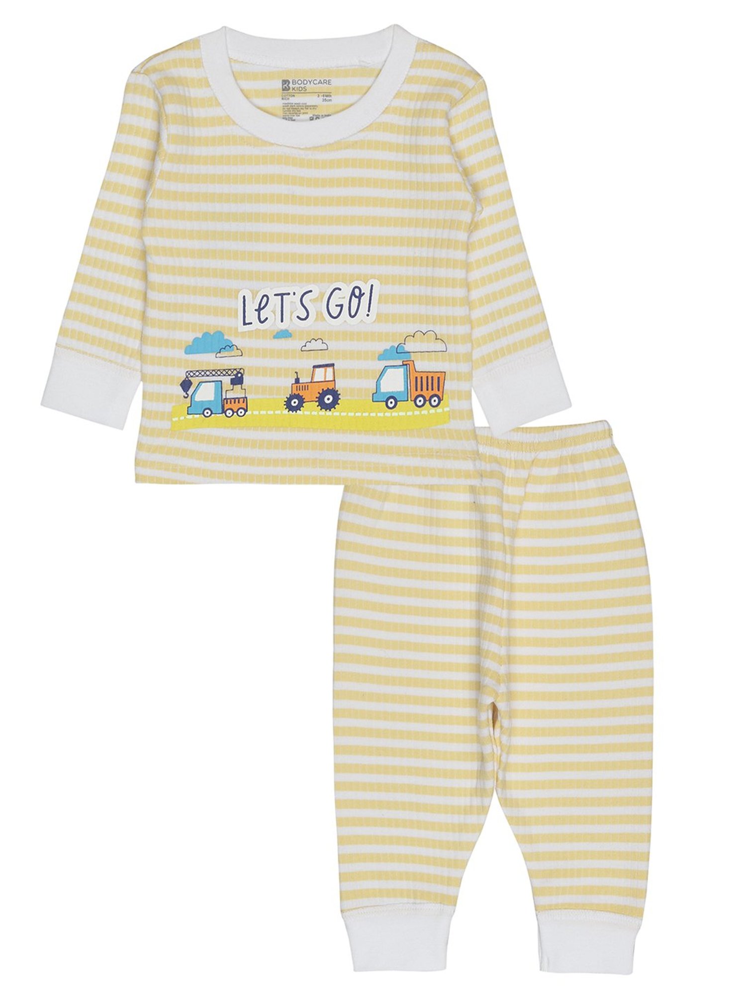 Bodycare Kids Assorted Striped Full Sleeves T-Shirt with Pants